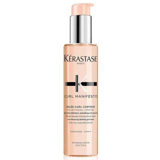 Kérastase Curl Manifesto, Crema Capilar Multiprotectora Antiencrespamiento, Nutre y Controla el Encrespamiento, Para Pelo Ondulado, Rizado o Afro, Gelée Curl Contour, 150 ml