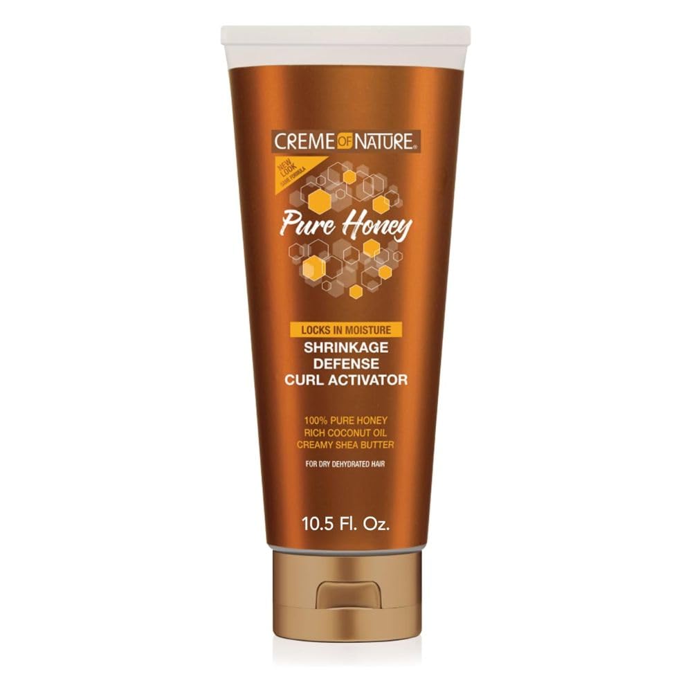 Creme of Nature - Pure Honey Activador de Rizos, con Miel Pura, Aceite de Coco y Manteca de Karité, Define, Alarga y Prolonga los Rizos, Sin Aclarado, para Pelo Rizado - 310 ml