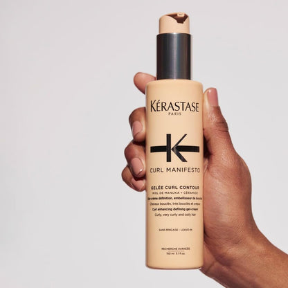 Kérastase Curl Manifesto, Crema Capilar Multiprotectora Antiencrespamiento, Nutre y Controla el Encrespamiento, Para Pelo Ondulado, Rizado o Afro, Gelée Curl Contour, 150 ml