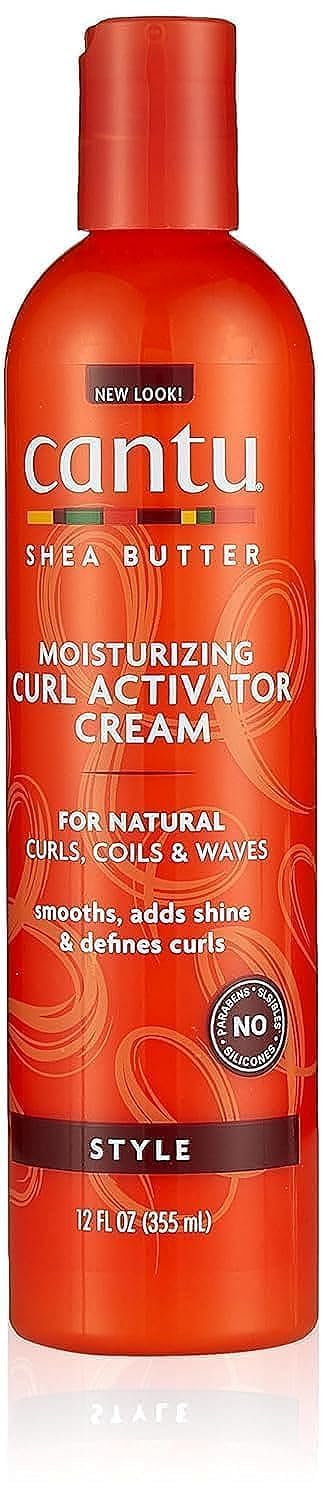 CANTU - Crema Capilar para Cabello Rizado - Suaviza y Aporta Brillo - Fórmula con Manteca de Karité - Práctico Dosificador - 355 ml