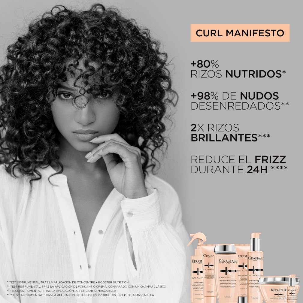 Kérastase Curl Manifesto, Crema Capilar Multiprotectora Antiencrespamiento, Nutre y Controla el Encrespamiento, Para Pelo Ondulado, Rizado o Afro, Gelée Curl Contour, 150 ml