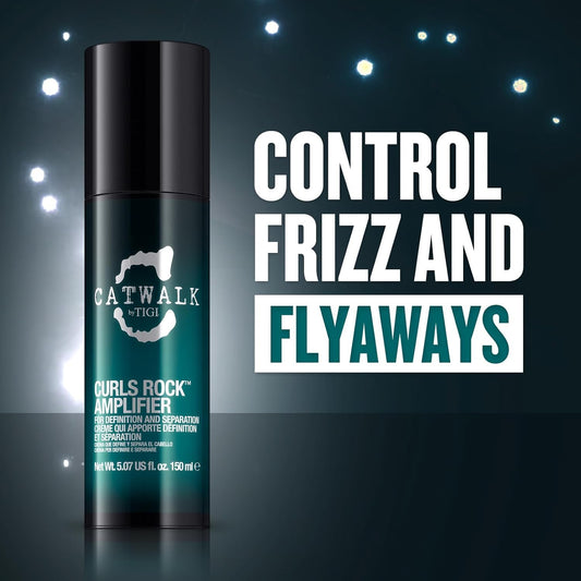 BED HEAD by TIGI Catwalk – Curls Rock Amplifier, crema para pelo rizado para unos rizos mejores, 150 ml (el embalaje puede variar)