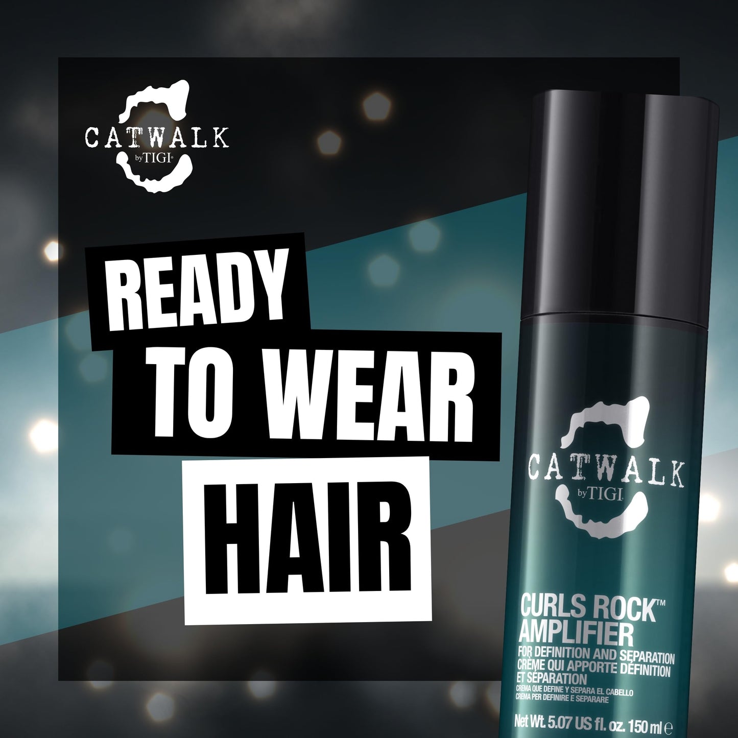 BED HEAD by TIGI Catwalk – Curls Rock Amplifier, crema para pelo rizado para unos rizos mejores, 150 ml (el embalaje puede variar)