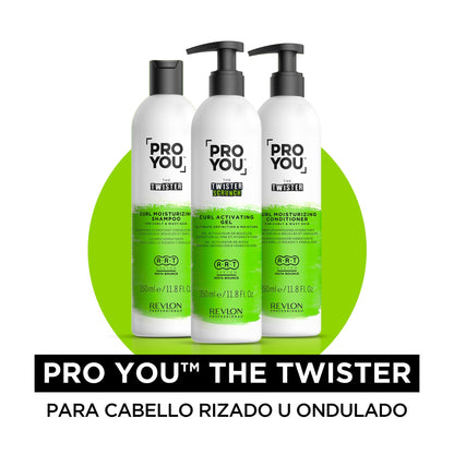 REVLON PROFESSIONAL ProYou The Twister Scrunch, Gel Activador de Rizos, Para Cabello Rizado u Ondulado, Rizos Definidos e Hidratados, Crema para Pelo Apta para Método Curly, 350 ml